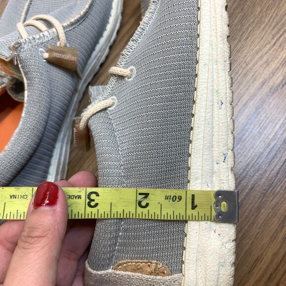 Hey Dude Wally Eco Sox Cobblestone Mens Loafers Size 8 Gray - Picture 10 of 10